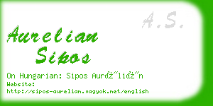 aurelian sipos business card